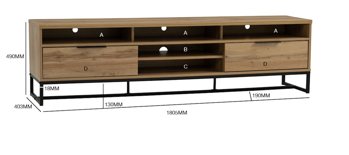 Waldi 1.8M TV Cabinet