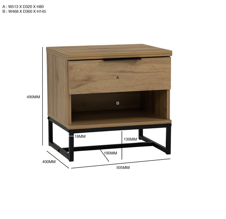 Waldi Bedside Table