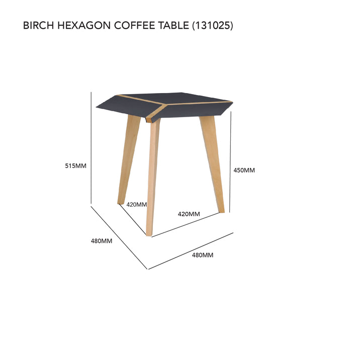 Birch Hexagon Coffee Table