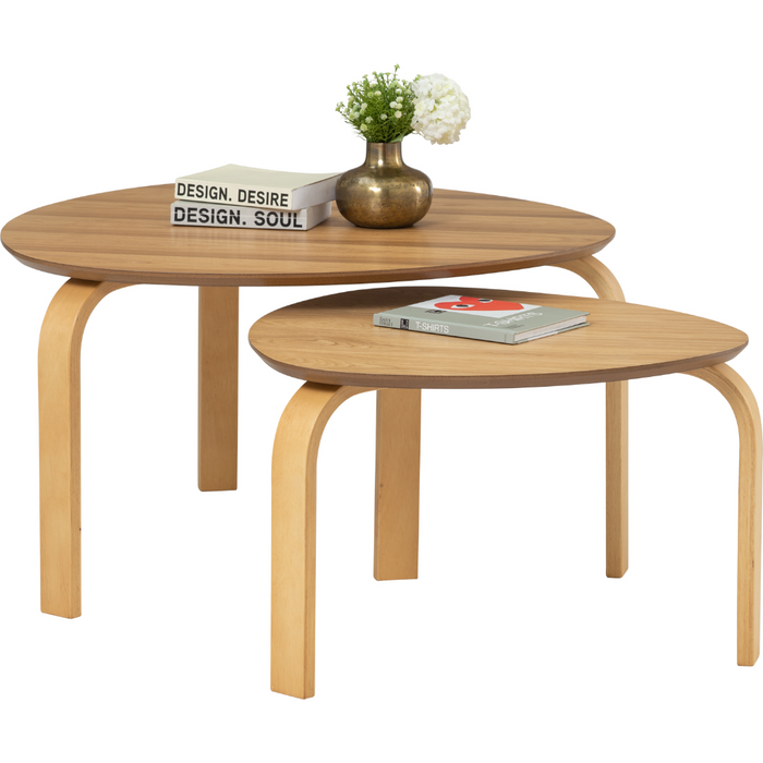 Echo Coffee Table Set of 2 - Oak