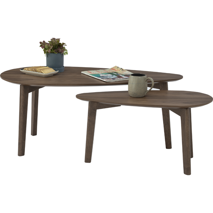 Roma Coffee Table Set of 2 - Walnut