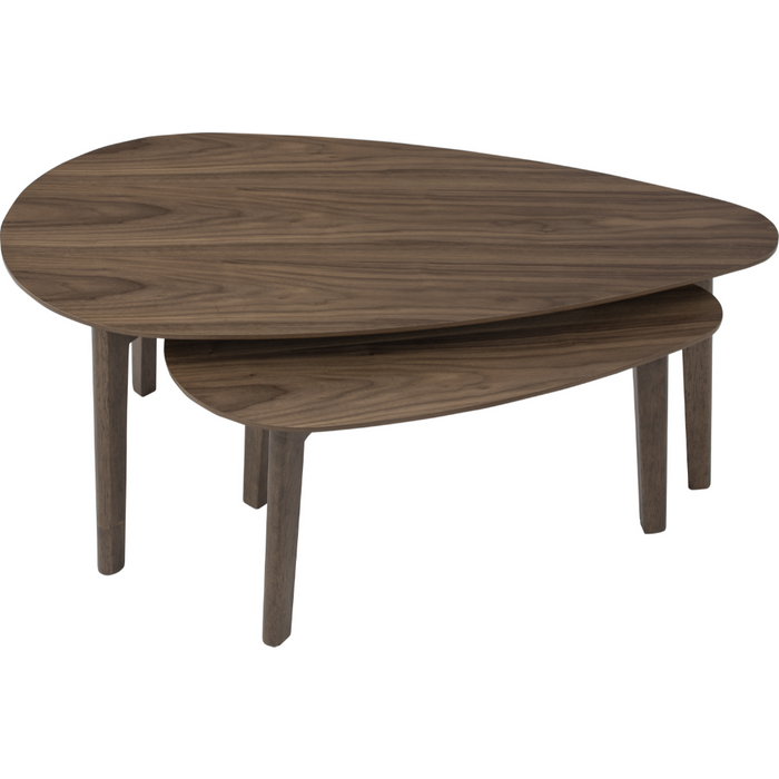 Roma Coffee Table Set of 2 - Walnut