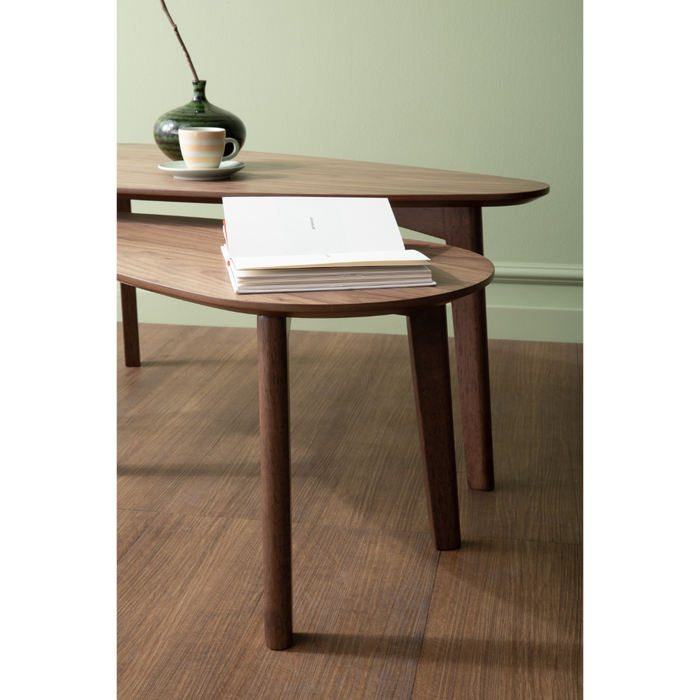 Roma Coffee Table Set of 2 - Walnut