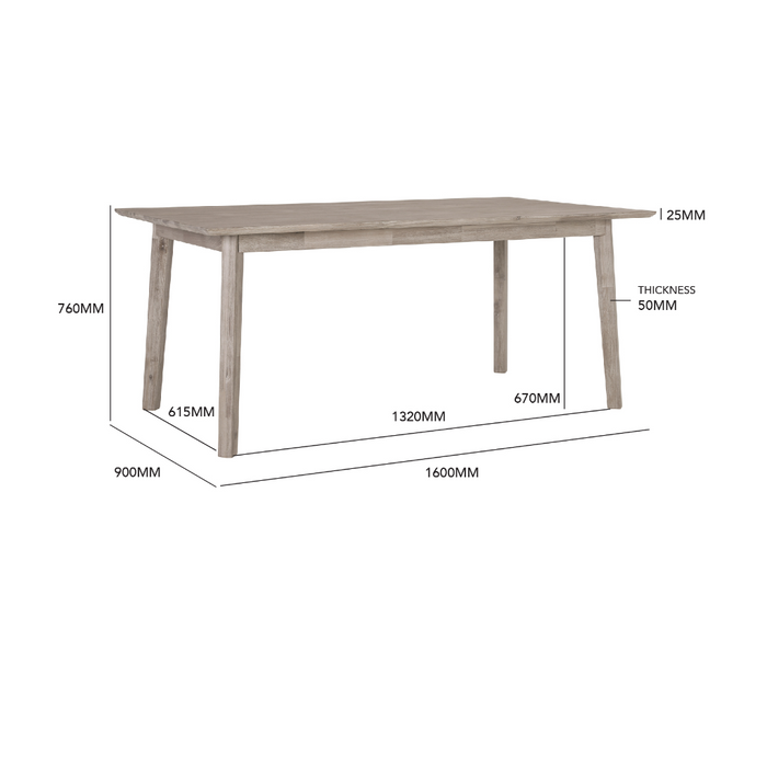 Asher Dining Table 1.6M