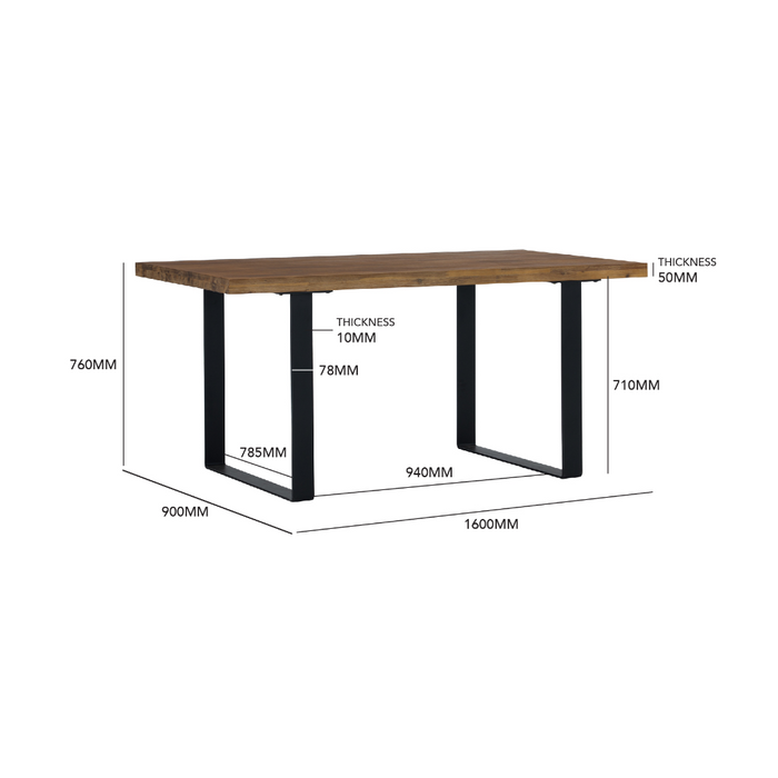 Milo Dining Table - 1.6M