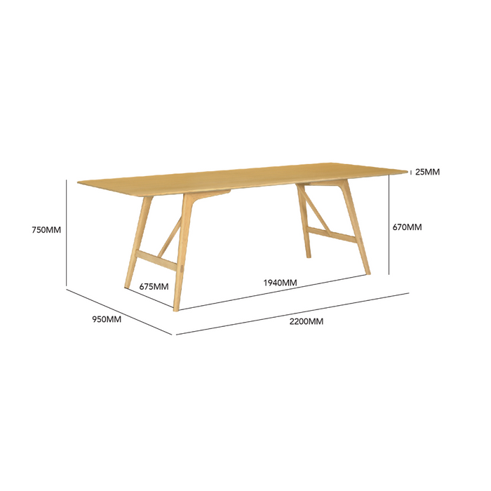 Byron Dining Table - Oak