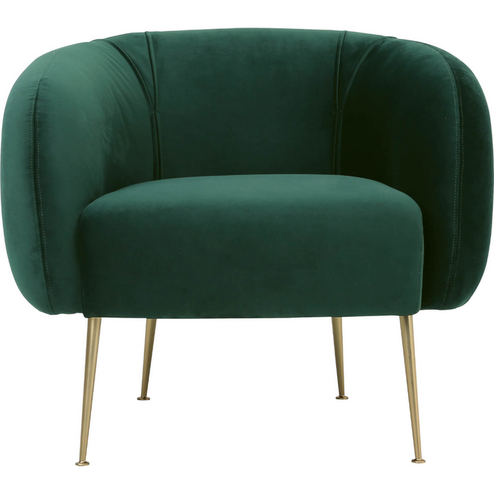 Freya Lounge Chair - Dark Green