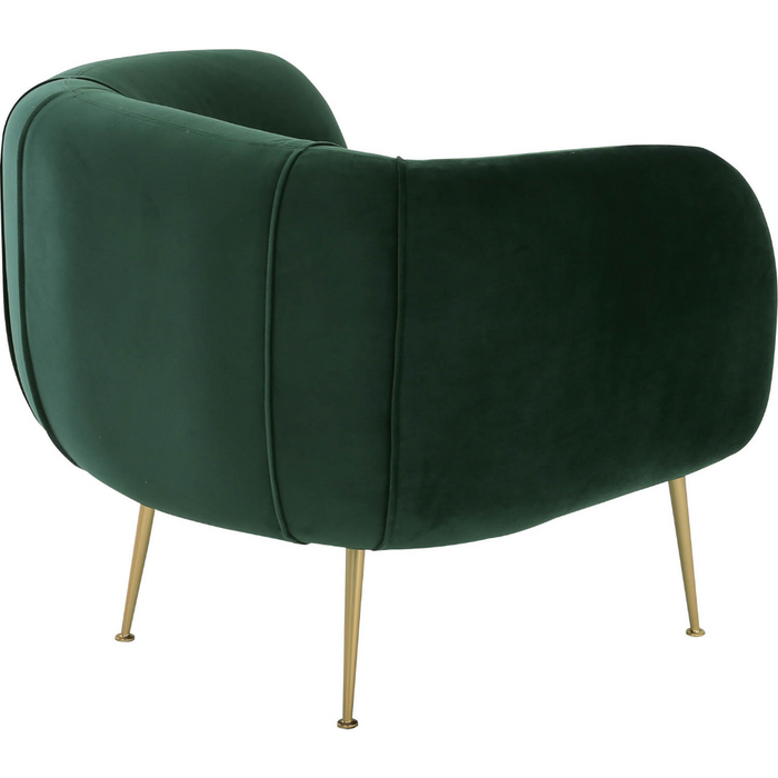 Freya Lounge Chair - Dark Green