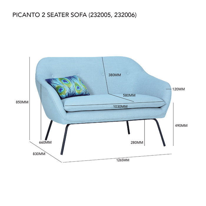 Picanto 2 Seater Sofa