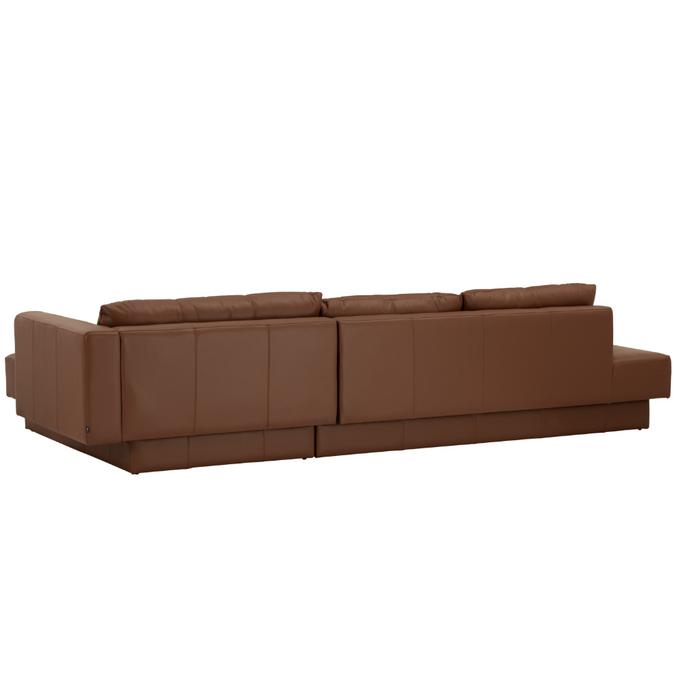 Porter 4 Seater Sofa with Chaise - Brown