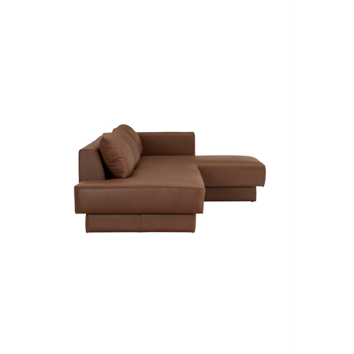 Porter 4 Seater Sofa with Chaise - Brown