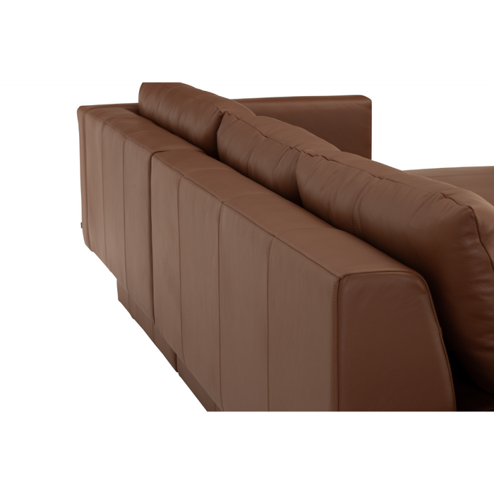 Porter 4 Seater Sofa with Chaise - Brown