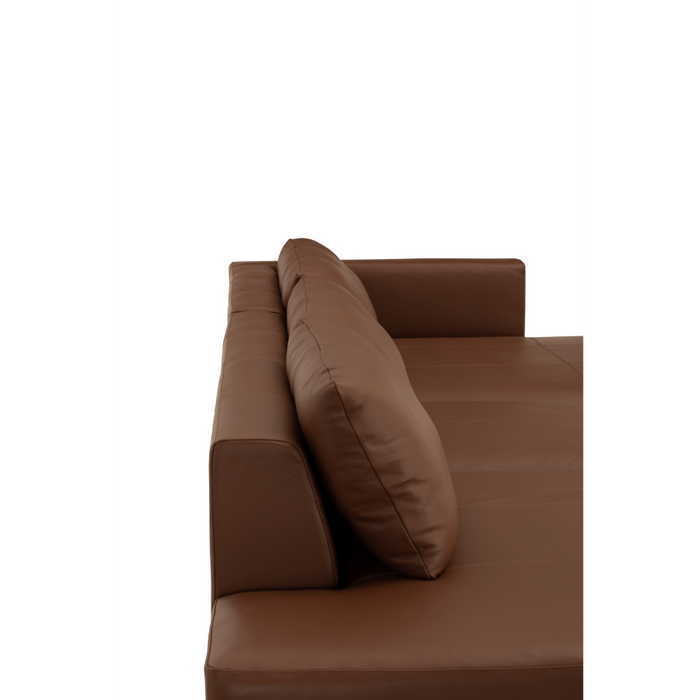 Porter 4 Seater Sofa with Chaise - Brown