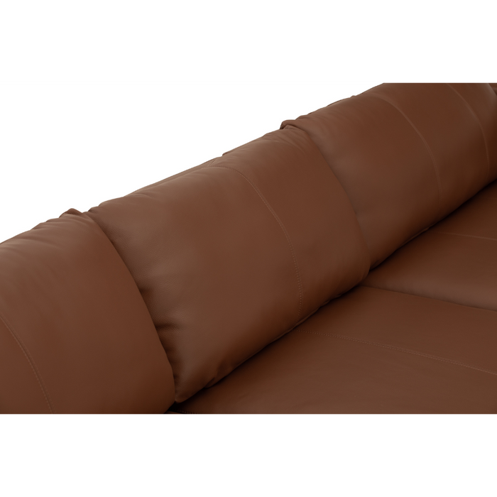 Porter 4 Seater Sofa with Chaise - Brown