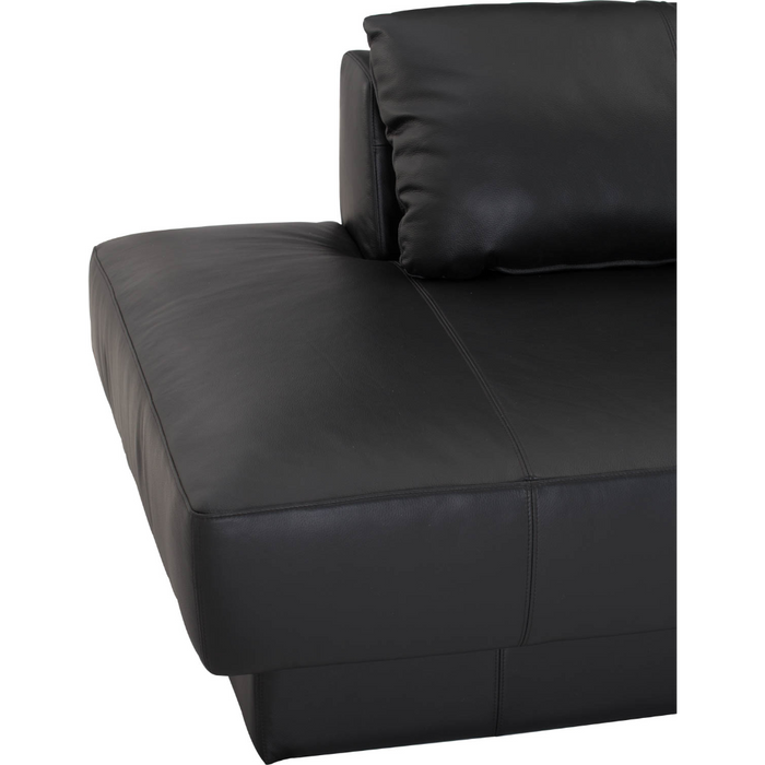 Porter 4 Seater Sofa with Chaise - Black