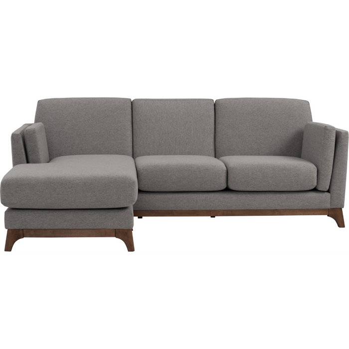 Ceni 3-Seater Sofa with Chaise (Grey)