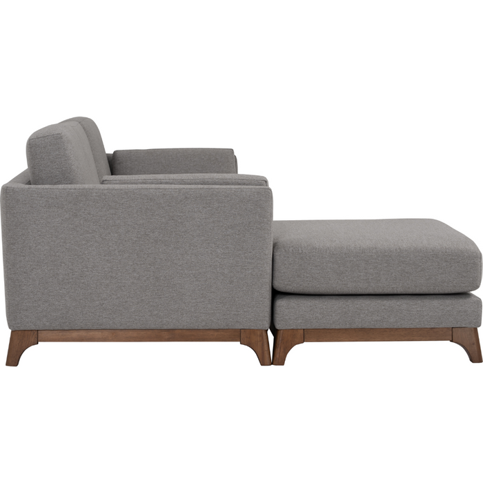 Ceni 3-Seater Sofa with Chaise (Grey)