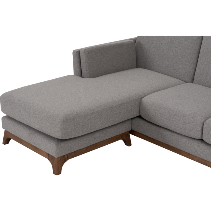 Ceni 3-Seater Sofa with Chaise (Grey)