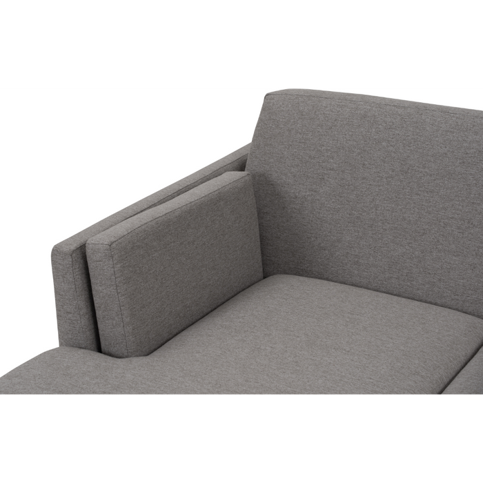 Ceni 3-Seater Sofa with Chaise (Grey)