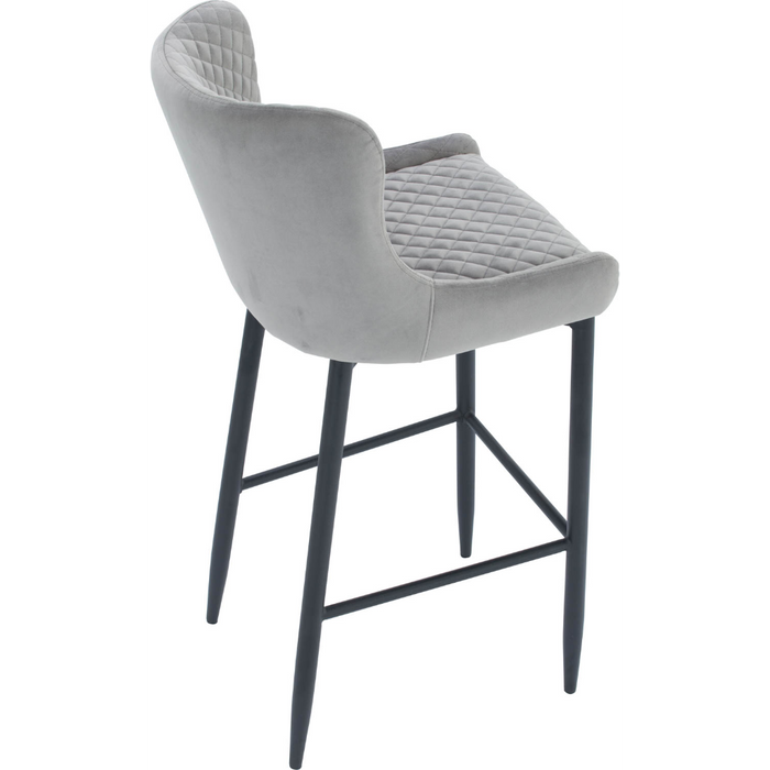 Mira Bar Stool - Silver