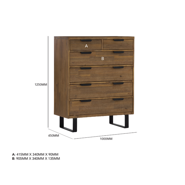 Milo 6 Drawer Dresser