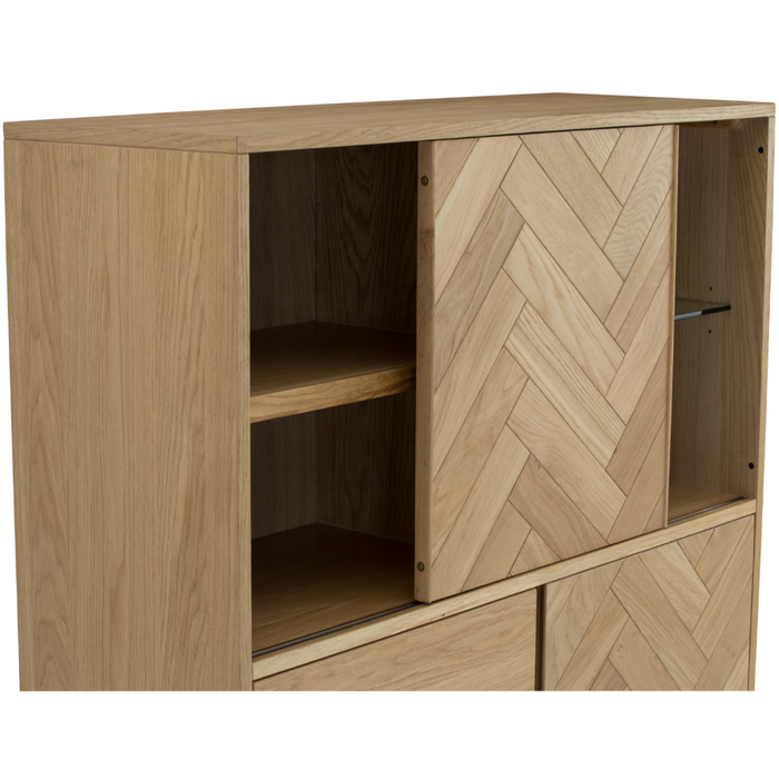 Harlow Tall Sideboard - Oak