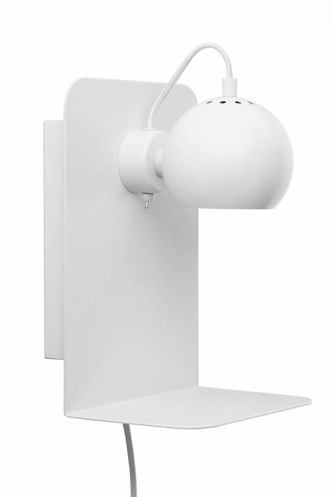 Slug White Wall Lamp With Usb