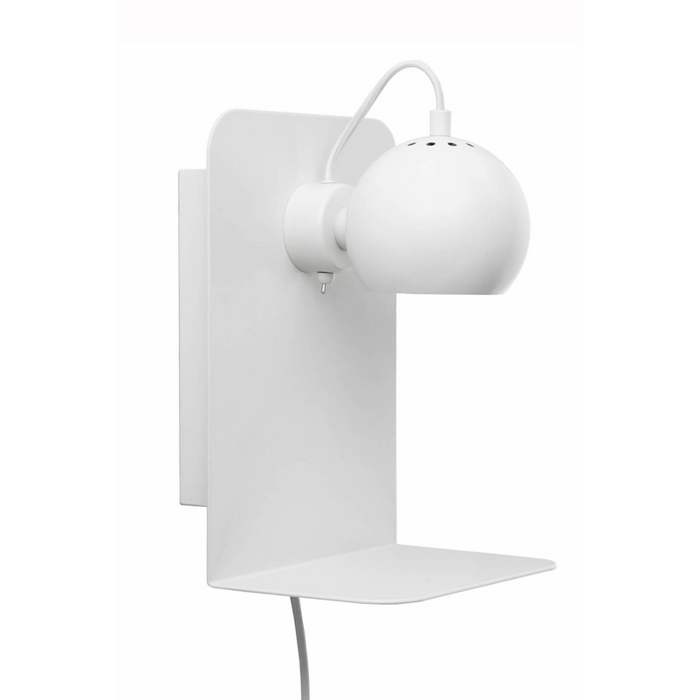 Slug White Wall Lamp With Usb