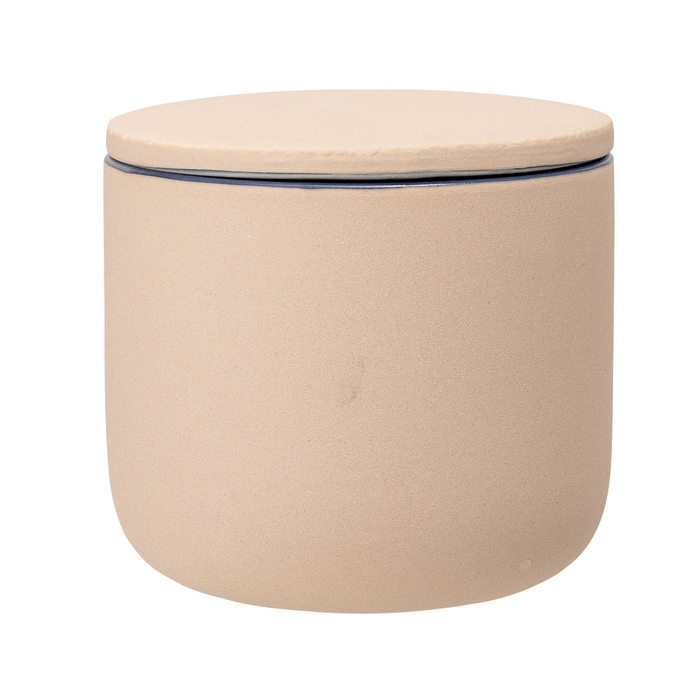 Light Brown Jar with Lid