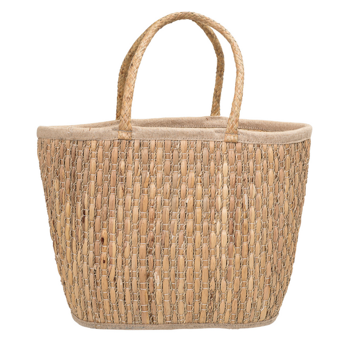 Seagrass Tote Basket With Handle