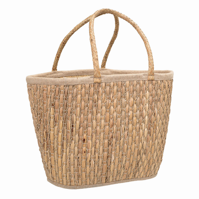 Seagrass Tote Basket With Handle