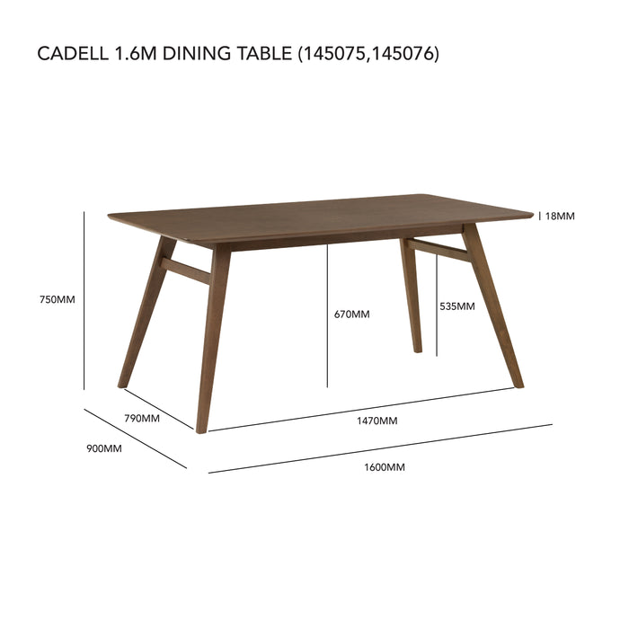 Boden Dining Table - Dark Chestnut